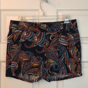 Paisley patterned Banana Republic Shorts